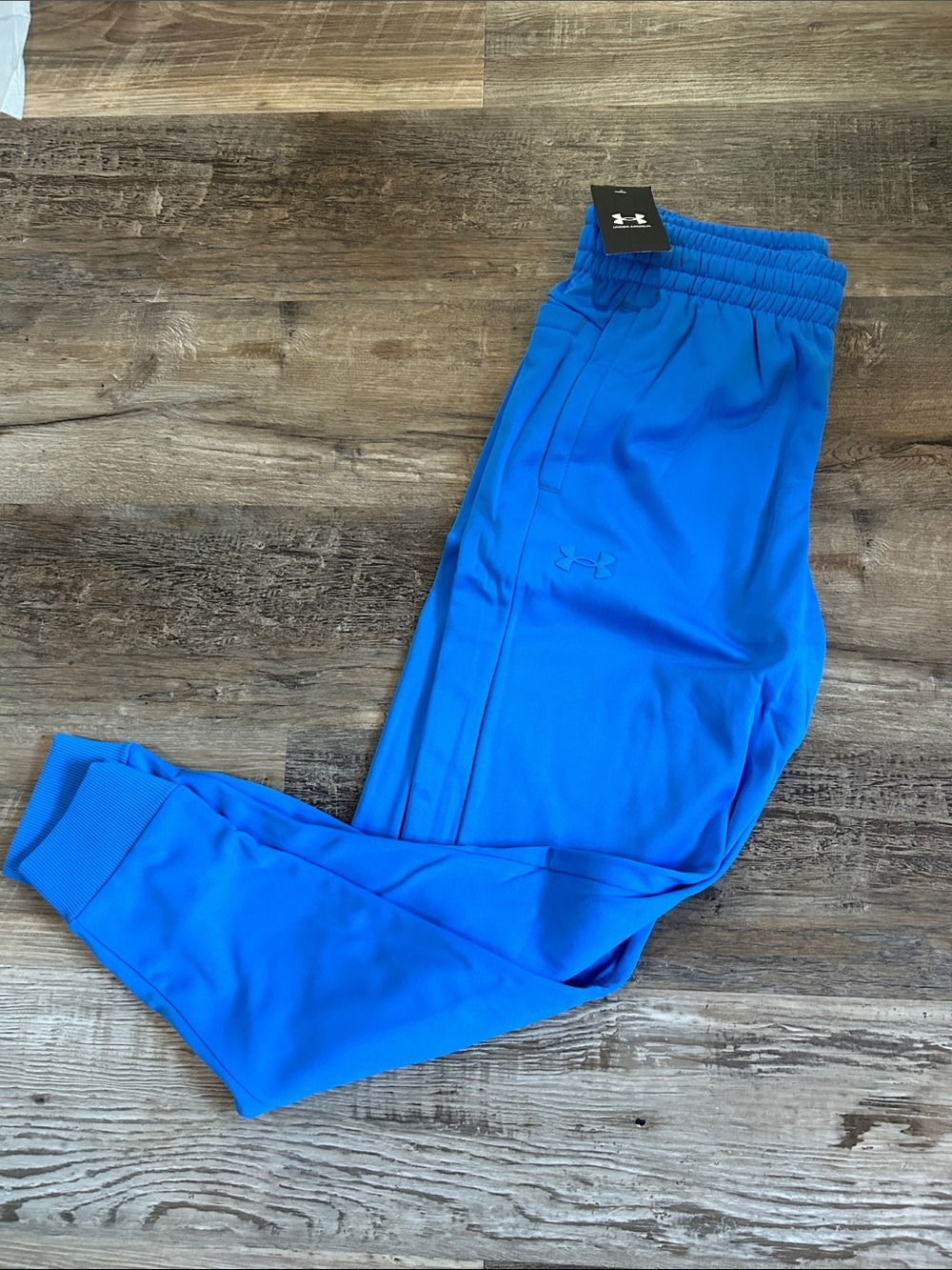 NWT Under Armour Youth Bright Blue Jogger Sweatpants L